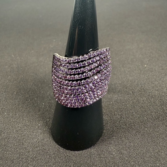 nOir Jewelry Jewelry - nOir Jewelry Purple Rhinestone Ring Size 8